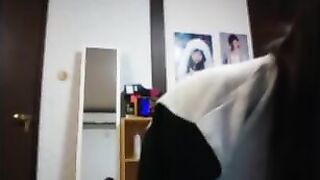 激かわj〇風　体育座りパンチラ　メイド服 jvip