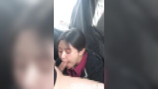 [ロングストローク]#8 清楚系ゆるふわちゃんの車内フェラ jvip