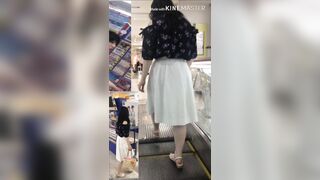 逆さ撮りjdさん olさん 主婦スカートの中撮らせて頂きました voyeur jp 01