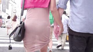 スケスケワンピからのぞく 羞恥心とフルバックパンティ voyeur jp