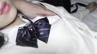 睡イタズラ 部活終わりの堀 真由そっくり制服テニス部女子 マル秘ローション擦り込みで感度覚醒電マブリッジ絶頂 高画質 voyeur jp
