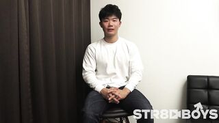 STR8BOYS – SBM 0577 – 【THE FIRST TAKE 面接編 】【マッチョ】何も知らずAVの面接にきた元アメフト部社会人がアイマスク着用でおっさんに抜かれる!! gays str8