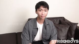 STR8BOYS – SBM 0200 – 【FIRST TAKE～面接編～】スジ筋素朴学生19歳がケツ指突っ込まれて気持ちいい!!顔まで飛ぶ興奮射精!! gays str8