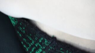 4k動画マスク顔出しスタイル抜群美人さんのパンストピンクパ〇ツドアップあり電車からの風景 voyeur jp