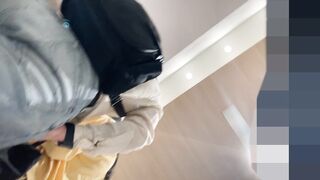 4人セット 薄手の黄色ミニワンピに食込み青サテンパンティーの女の子 voyeur jp