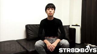 STR8BOYS – SBM 0383 – 【THE FIRST TAKE 面接編 】目がイッちゃってます！上反りビンマラ大学生から脅威の大量飛沫激射！2発目もブチ撒ける！！ gays str8