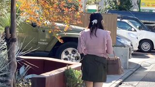 隣住み巨乳jd2年 窓外オナニー盗撮 逆さ撮り 彼氏とのセックス voyeur jp