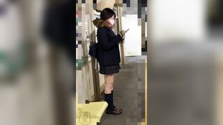 撮影バレ09 速達生ソックスjk２ 電車対面 voyeur jp