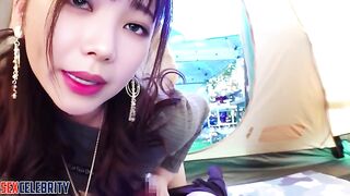 She snuck into your tent and make you blowjob, Karina (카리나 에스파) real fake KPOP ALLPOP