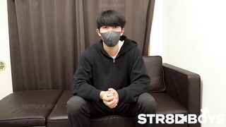 STR8BOYS – SBM 0435 – 【THE FIRST TAKE 面接編 】長身スジ筋21歳大学生くんが競パンもっこり！淫猥モロ感！ラストは声をあげて白濁精液噴射！ gays str8
