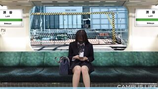 3年a組りおちゃんの通学電車 電車で水着 4k voyeur jp
