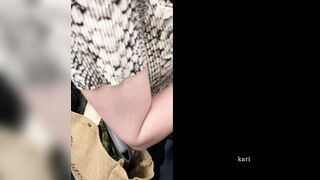 ブラのサイズが合ってない美人olさん 電車内でずっとおっぱい丸見え voyeur jp
