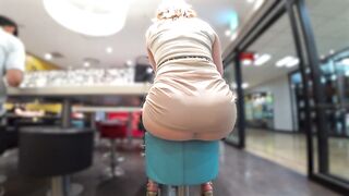 【着衣：シースルータイトスカ】《本編》やっべぇケツ！まさに尻フェチの妄想が具現化！圧倒的ボリュームの超～神爆尻が激ヤバ！！ voyeur jp