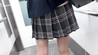4k顔出し s級美形ギャルの生パンツ祭り 生p電車でgo ２日間長時間収録成功 voyeur jp