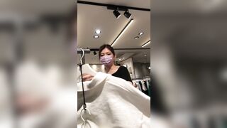ちらすけ3 現役モデル 長身巨乳ギャルの店員を盗撮 voyeur jp