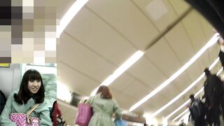 パンチラ逆さ撮り21 街中で出会ったお姉さんののフロントエロパンティ voyeur jp