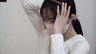 新春書初め大会 見えっぱなしの清楚美女乳首 特典映像脚立パンチラ付き voyeur jp