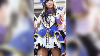 コスプレ2016冬しゃがんで少し下から撮り続けました voyeur jp
