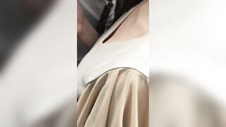 美巨乳谷間s級美女ガチ痴漢した voyeur jp