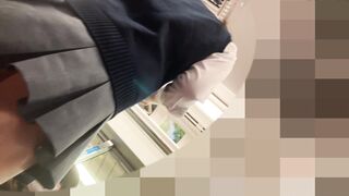 アイドルの様な女の子のピンクサテンパンティー voyeur jp