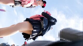 13 夢の国 jkカップル お城前で撮影しながらイチャイチャ 声かけ voyeur jp