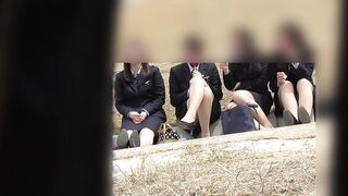 お花見シリーズ021 fhd 60 制服お姉様のりんごあめペロペロ voyeur jp
