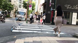 通スピ スロー このムチムチ感 小柄ダイナマイトな着衣お尻様にゾッコン voyeur jp