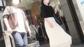 通スピ スロー 上品 お嬢様タイプな着衣巨乳様をロックオン voyeur jp