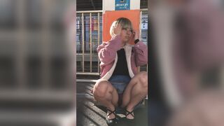 期間限定顔出し 朝帰り可愛い金髪ギャル voyeur jp