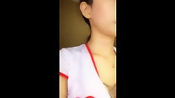 Chinese Model Cosplay Nurse Live Webcam Masturbation
